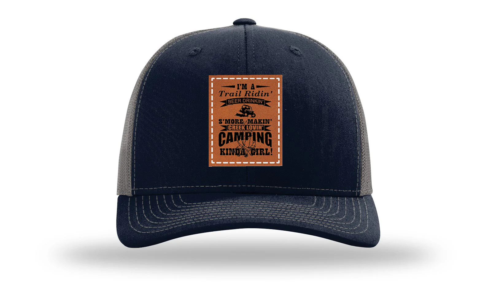 Trail Riding Camping Girl Leather Patch Richardson 112 Hat - Image 27