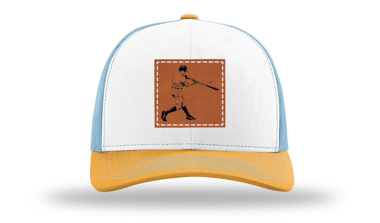 Baseball Player Leather Patch Richardson 112 Hat - Image 43