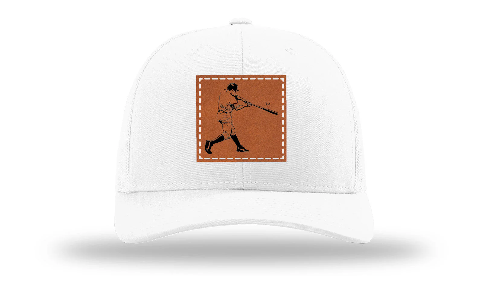 Baseball Player Leather Patch Richardson 112 Hat - Image 5