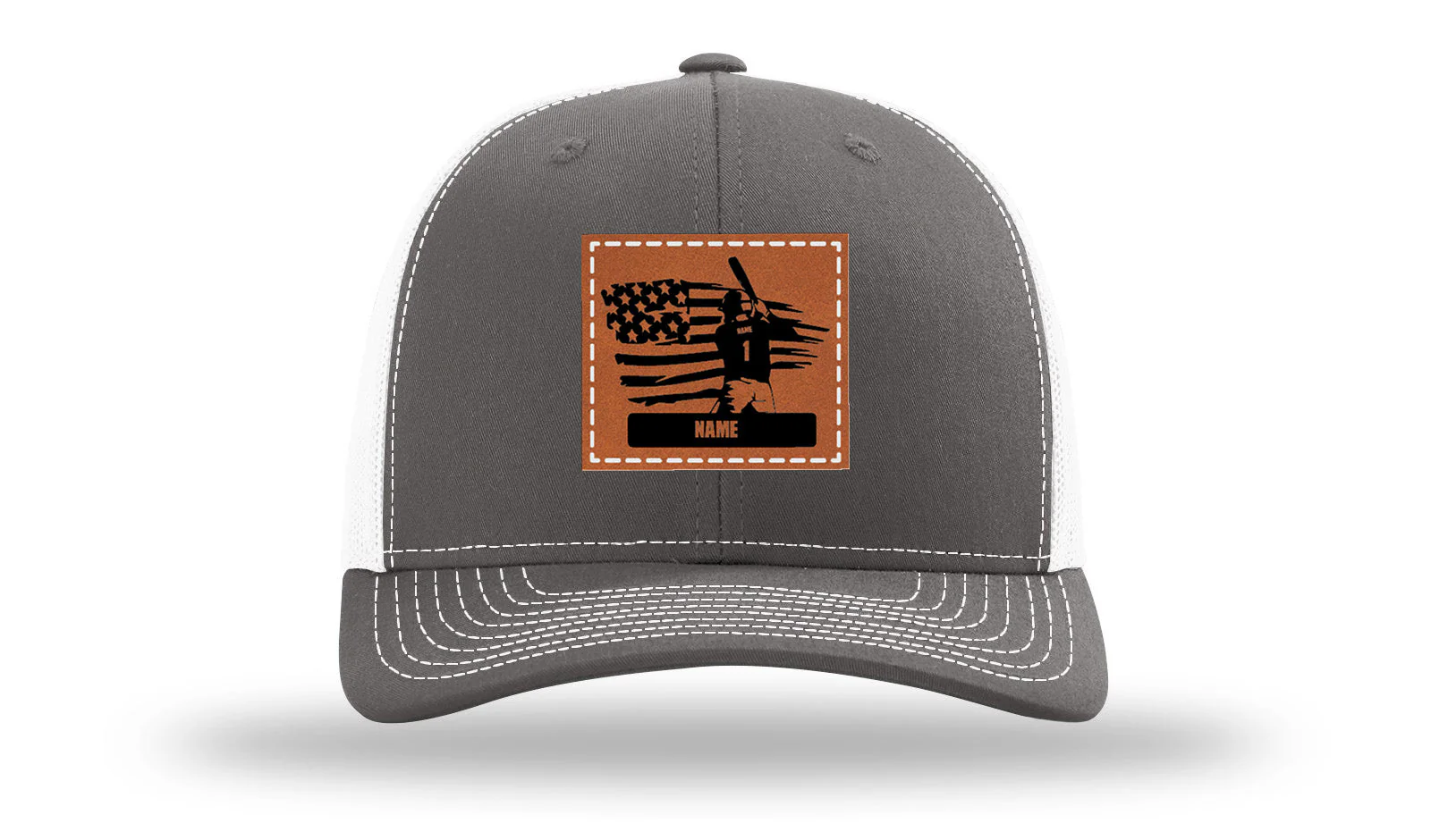 Baseball Player 2  Leather Patch Richardson 112 Hat - Image 16