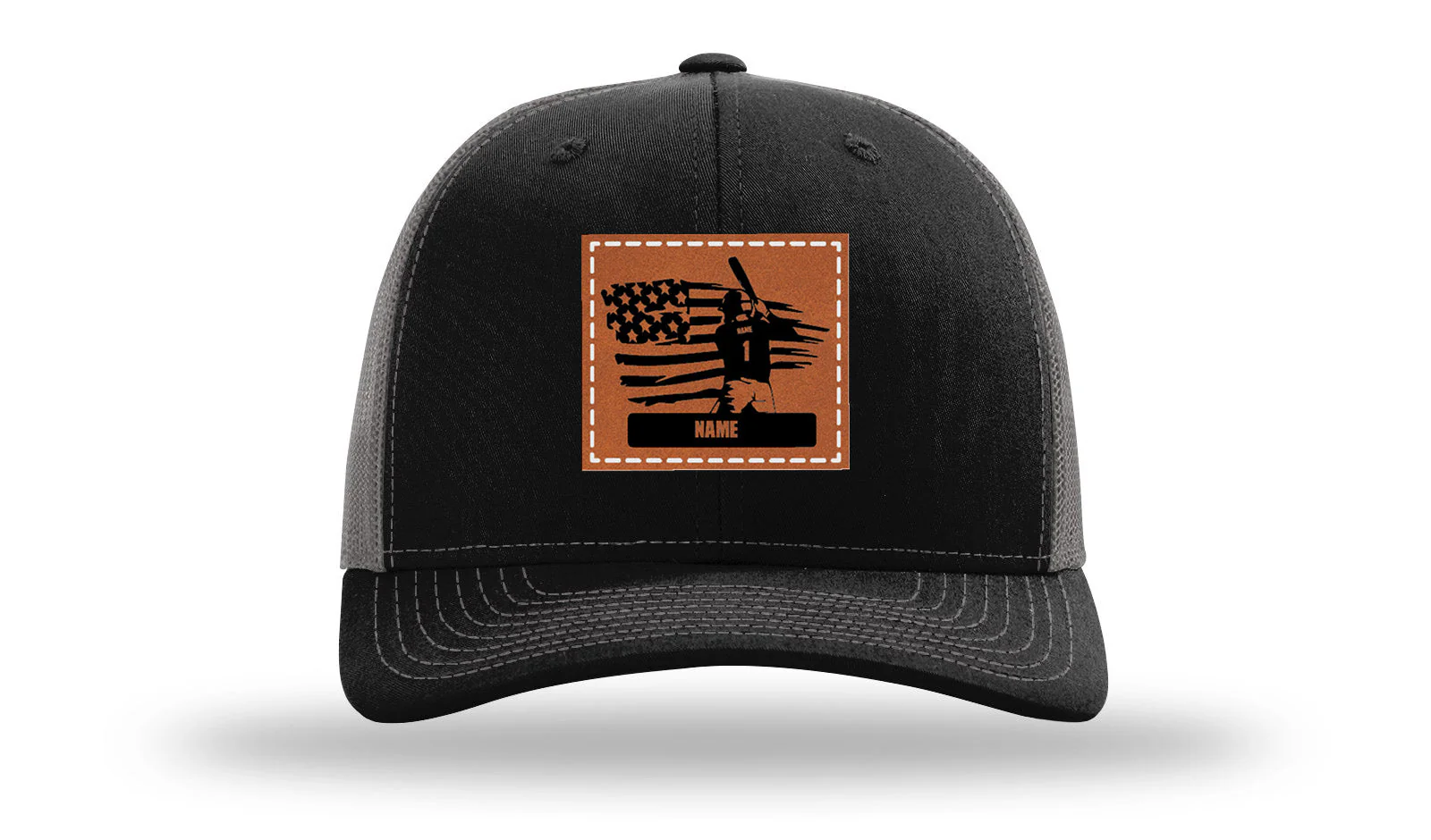 Baseball Player 2  Leather Patch Richardson 112 Hat - Image 6