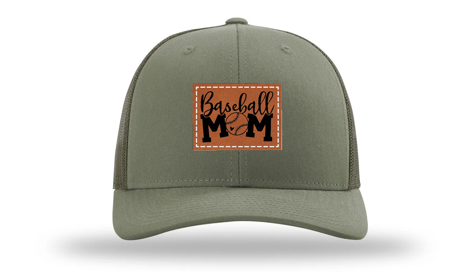 Baseball Mom Leather Patch Richardson 112 Hat - Image 3