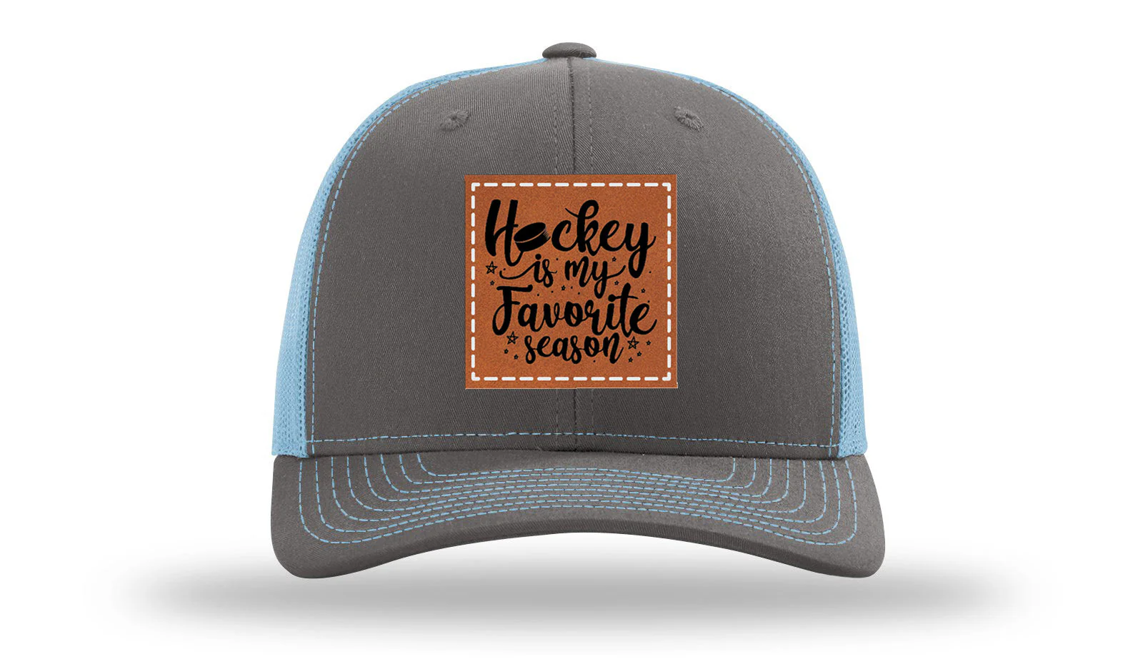 Hockey Is My Favorite Season Leather Patch Richardson 112 Hat - Image 12