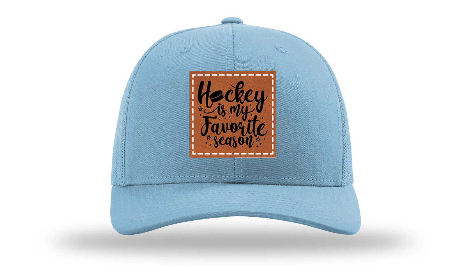 Hockey Is My Favorite Season Leather Patch Richardson 112 Hat - Image 2