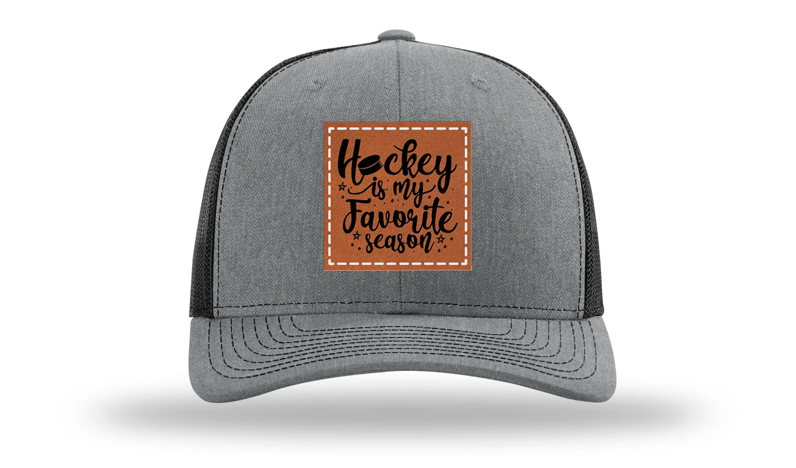 Hockey Is My Favorite Season Leather Patch Richardson 112 Hat - Image 20