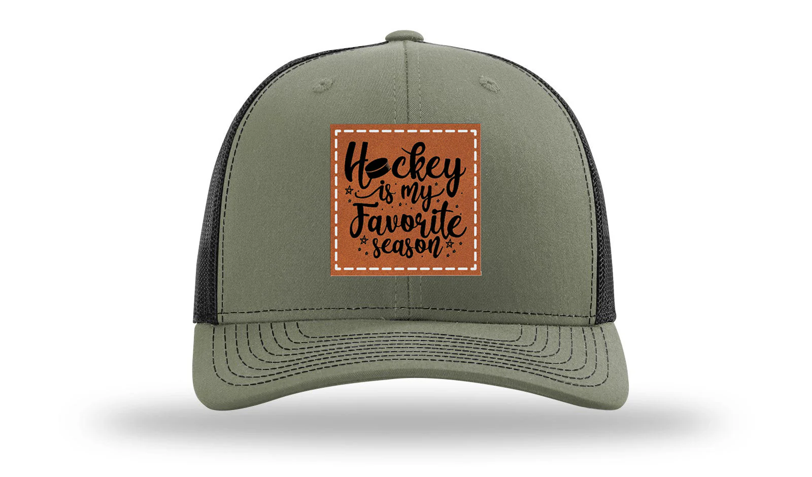 Hockey Is My Favorite Season Leather Patch Richardson 112 Hat - Image 25