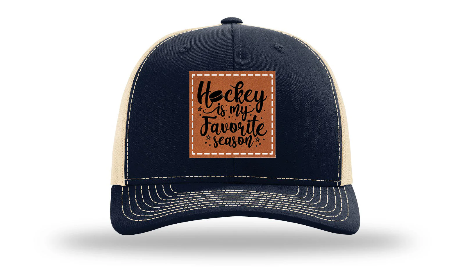 Hockey Is My Favorite Season Leather Patch Richardson 112 Hat - Image 28