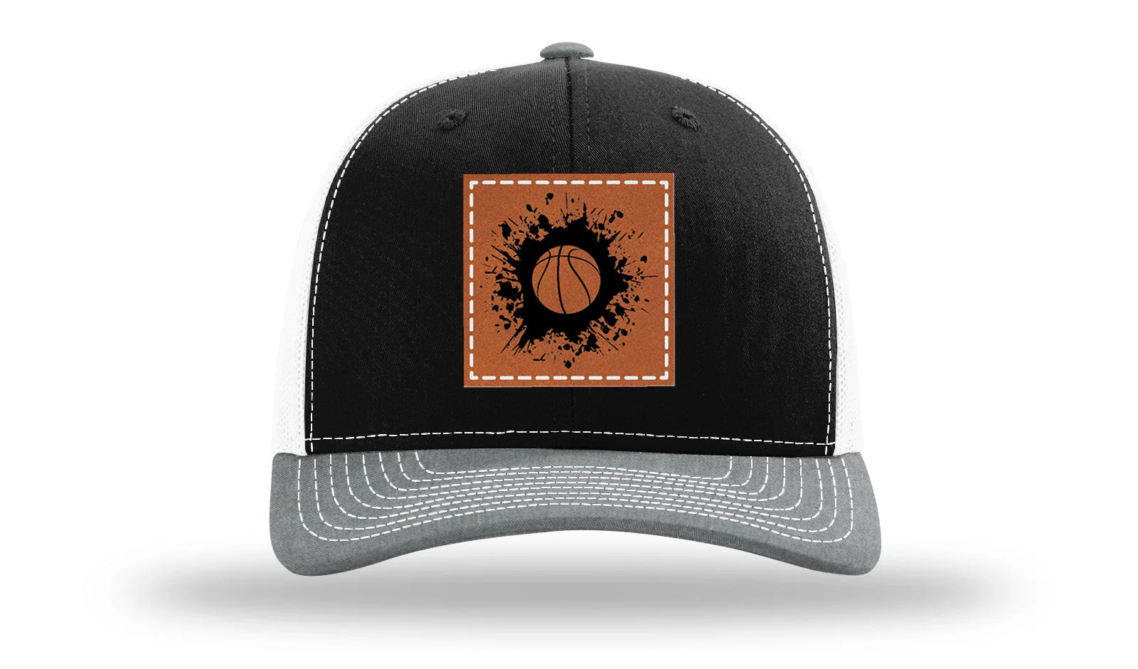 Basketball Leather Patch Richardson 112 Hat - Image 33