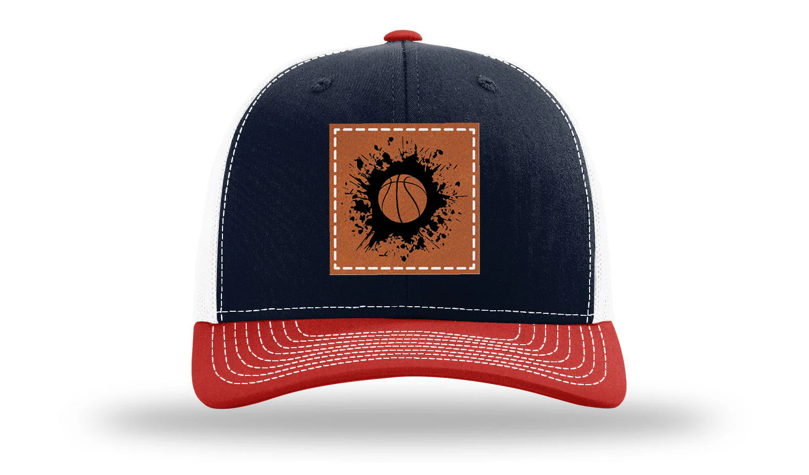 Basketball Leather Patch Richardson 112 Hat - Image 40