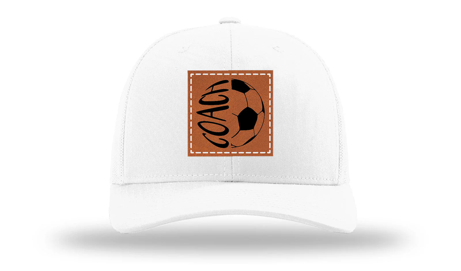 Soccer Coach 2 Leather Patch Richardson 112 Hat - Image 5