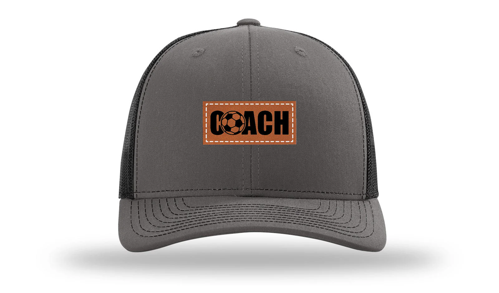Soccer Coach Leather Patch Richardson 112 Hat - Image 11