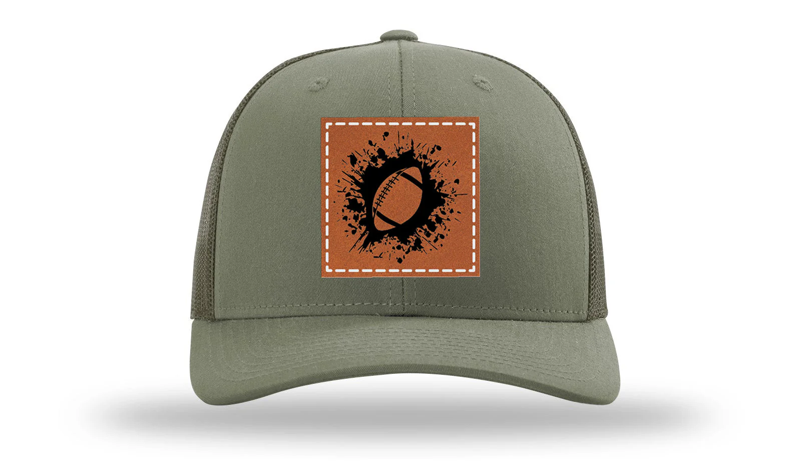 Football Leather Patch Richardson 112 Hat - Image 3