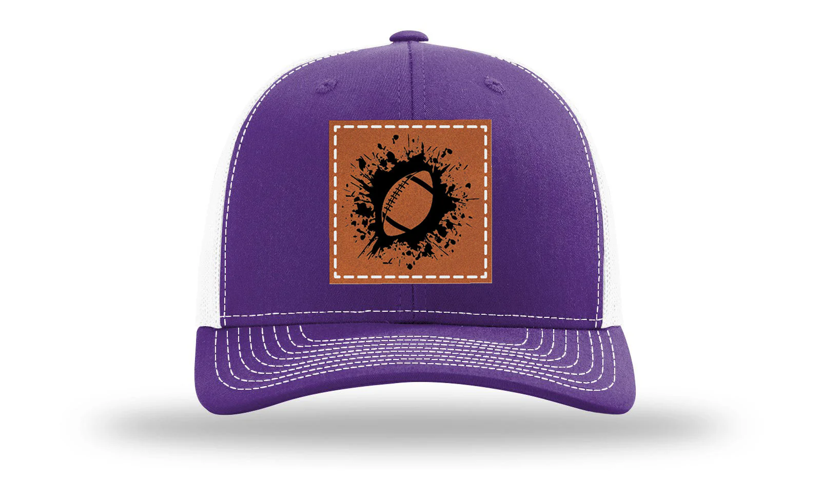 Football Leather Patch Richardson 112 Hat - Image 30