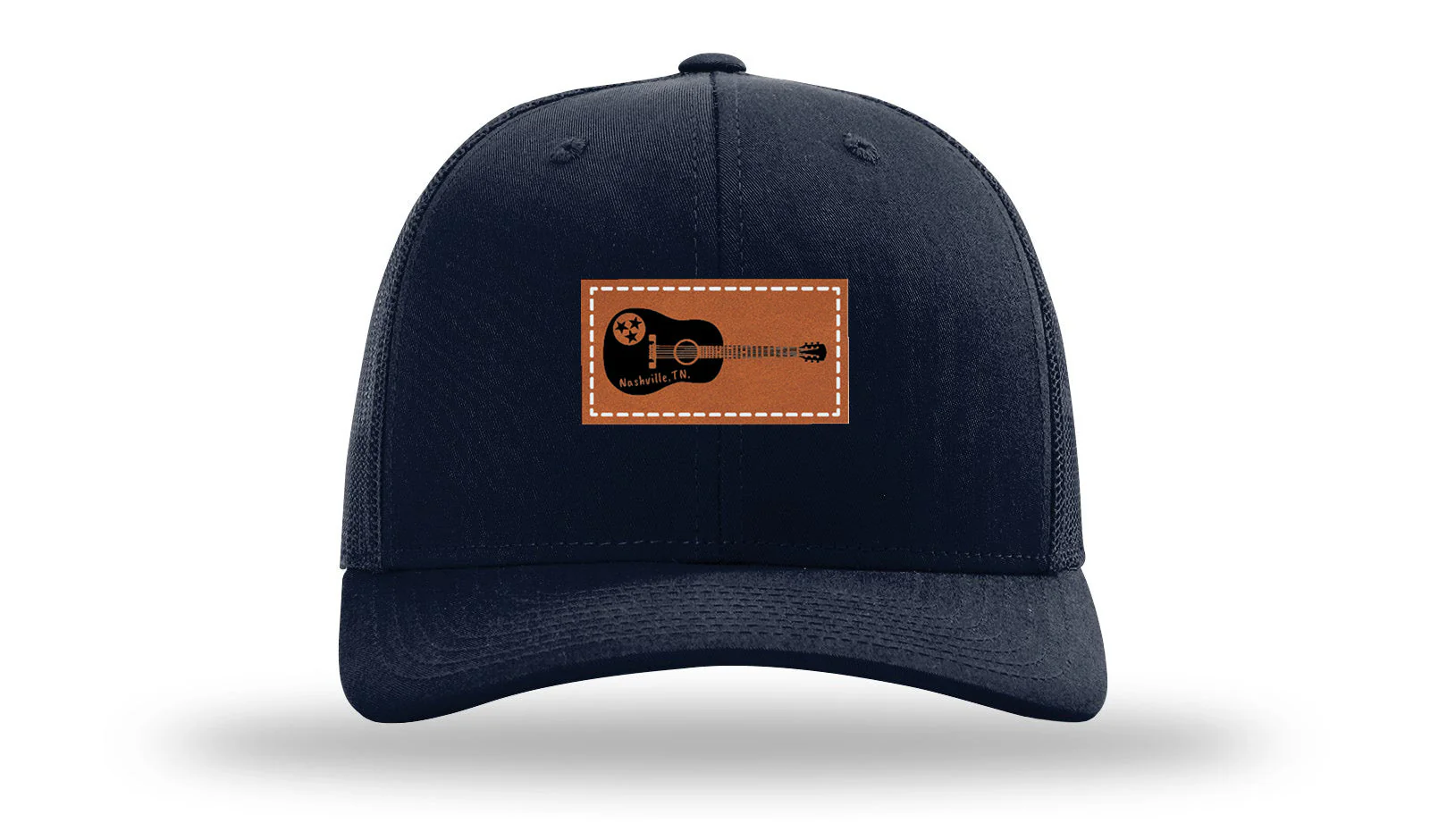 TN Guitar Leather Patch Richardson 112 Hat - Image 4