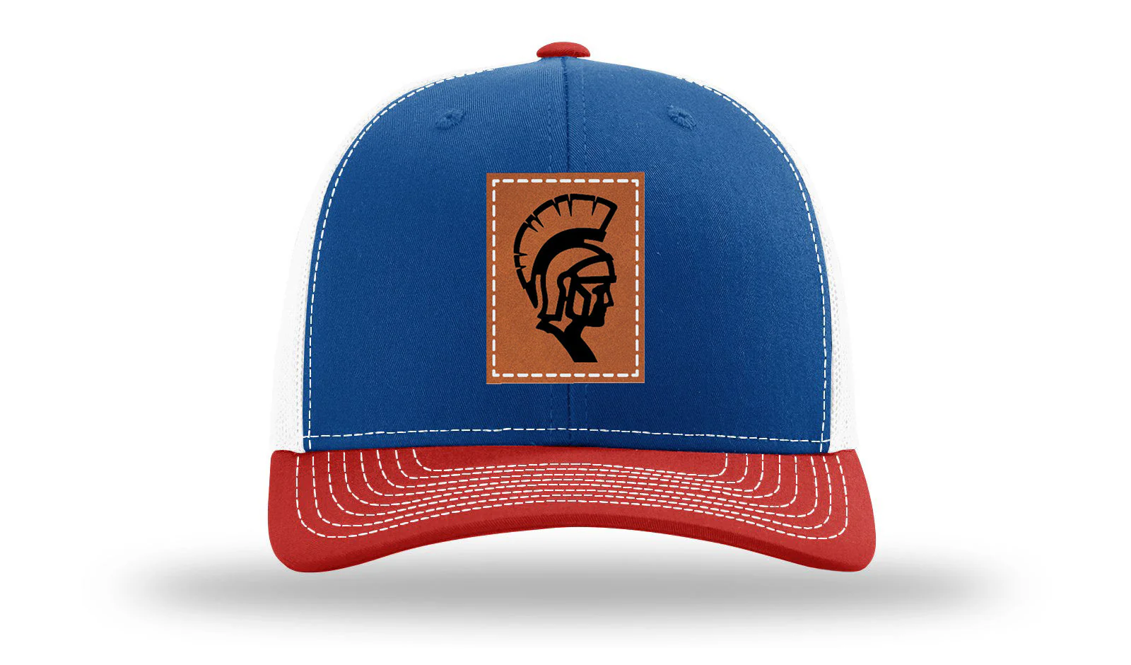 White County High School Warriors Leather Patch Richardson 112 Hat - Image 42