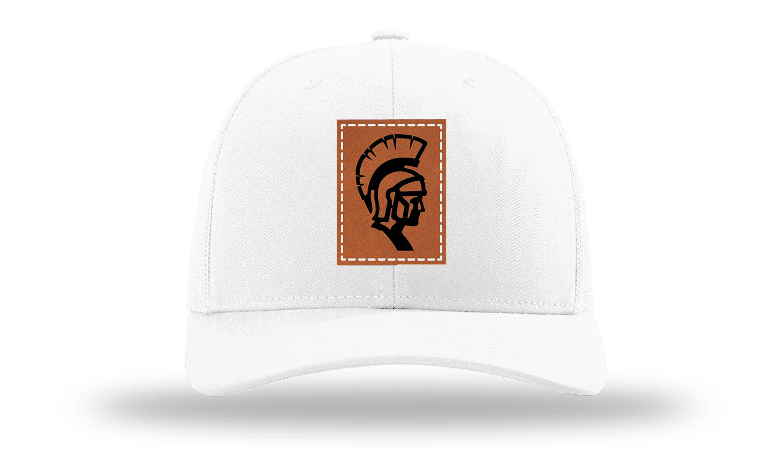 White County High School Warriors Leather Patch Richardson 112 Hat - Image 5