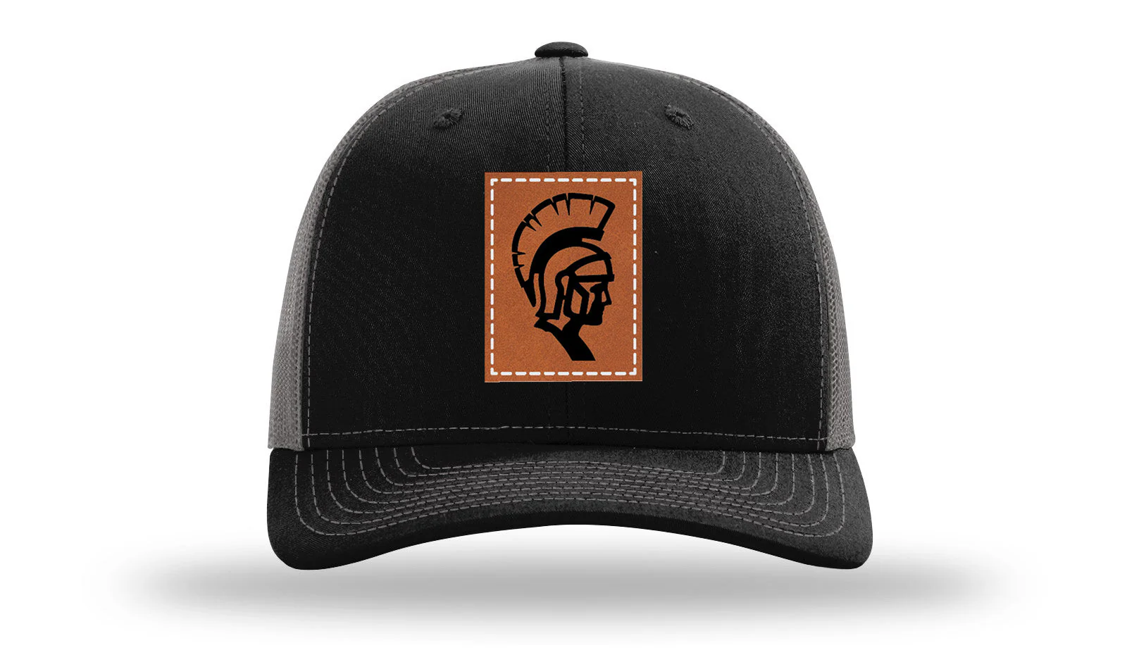 White County High School Warriors Leather Patch Richardson 112 Hat - Image 6