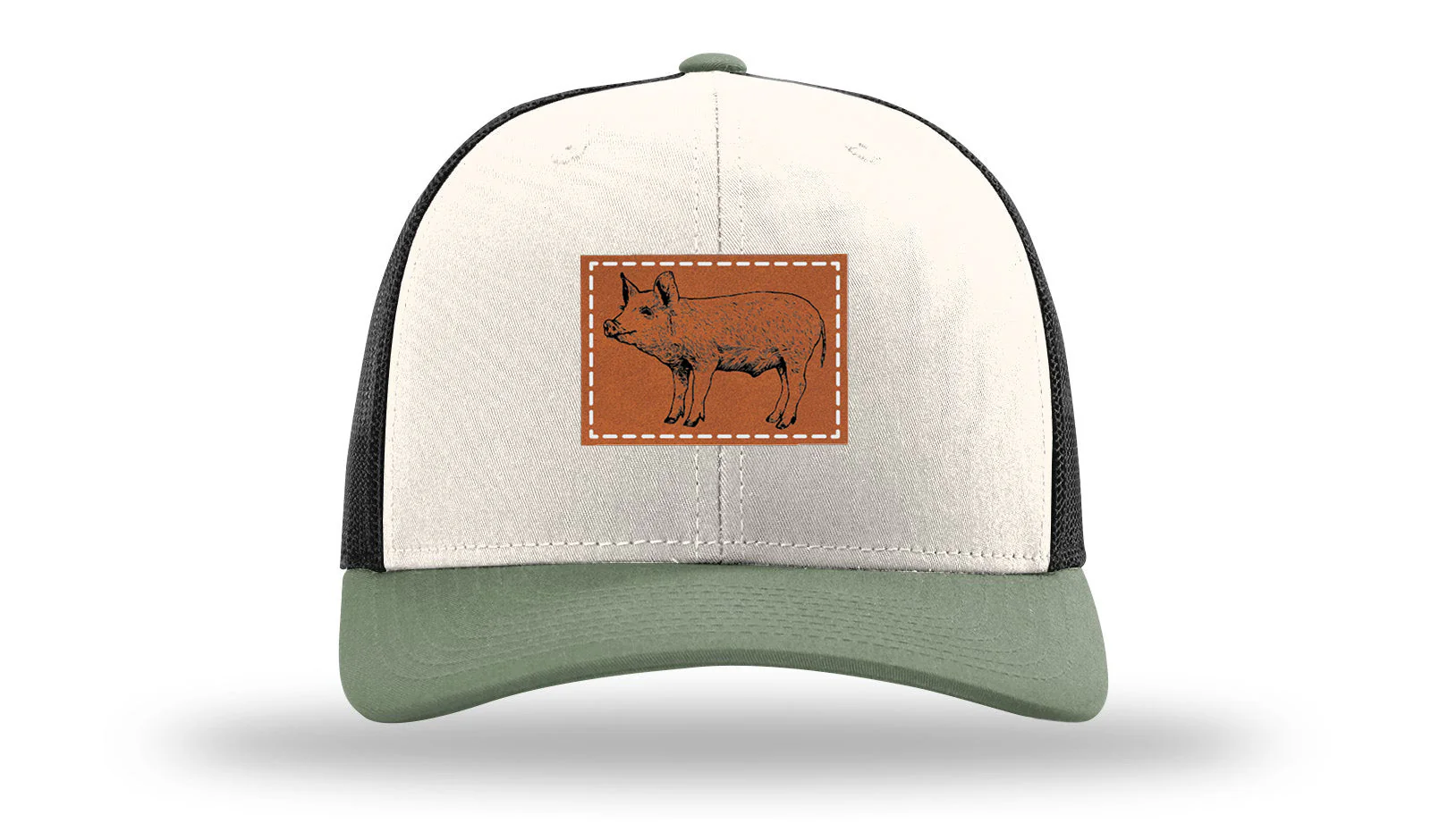 Pig Leather Patch Richardson 112 Hat - Image 35