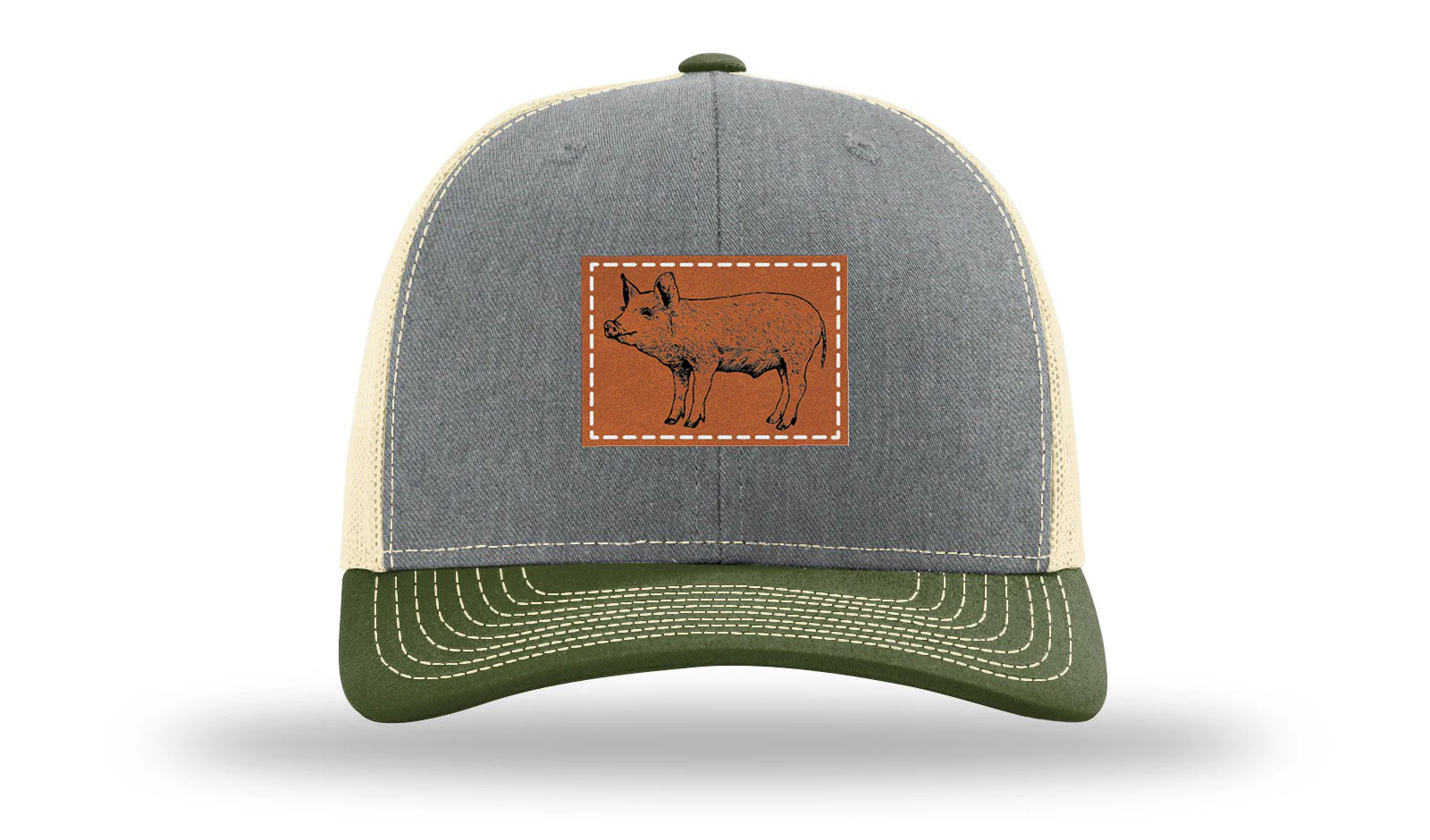 Pig Leather Patch Richardson 112 Hat - Image 38
