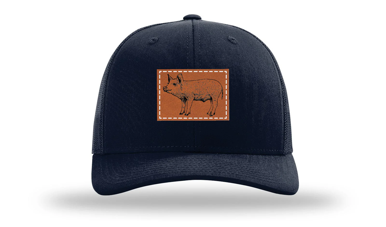 Pig Leather Patch Richardson 112 Hat - Image 4