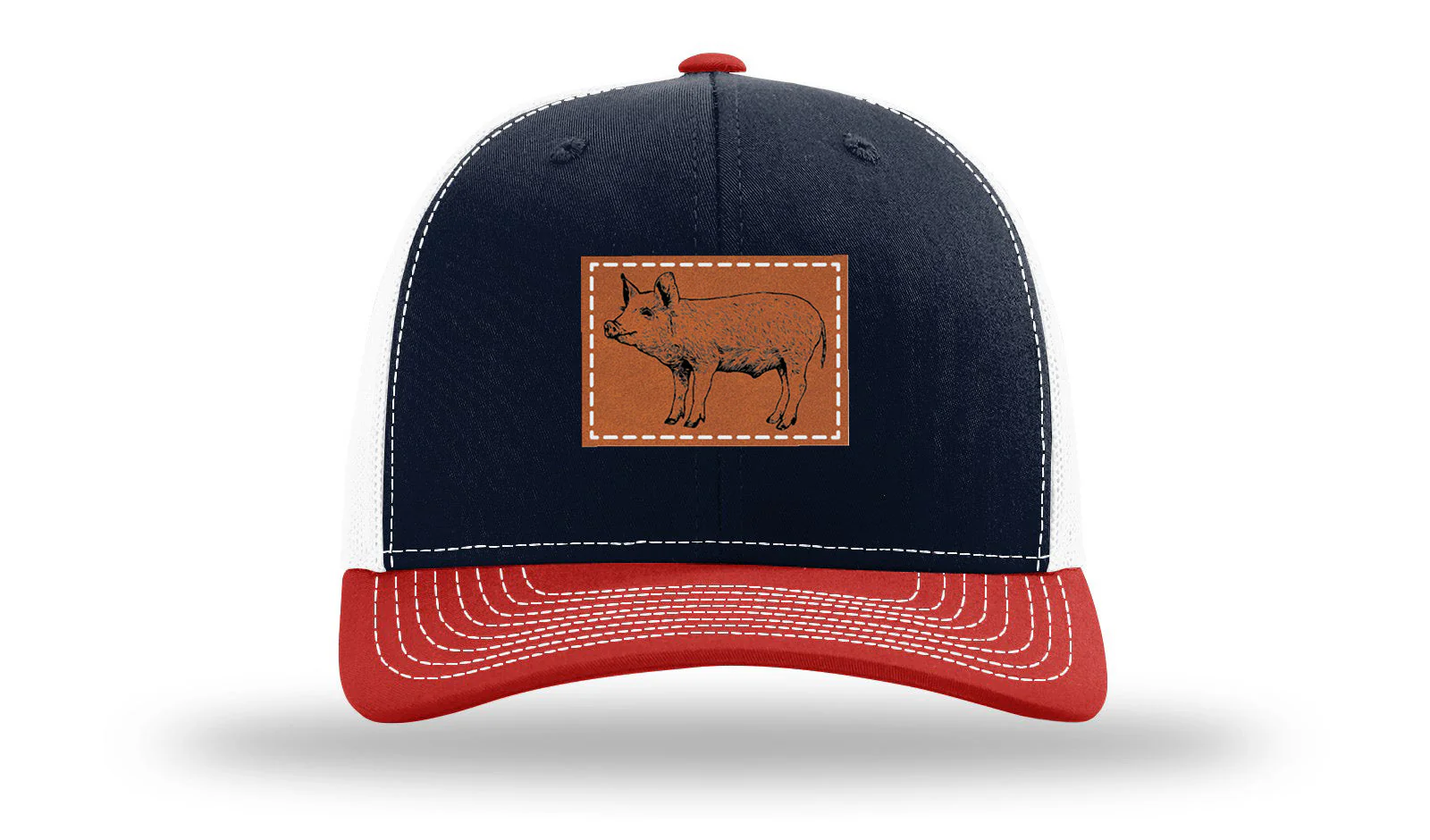 Pig Leather Patch Richardson 112 Hat - Image 40