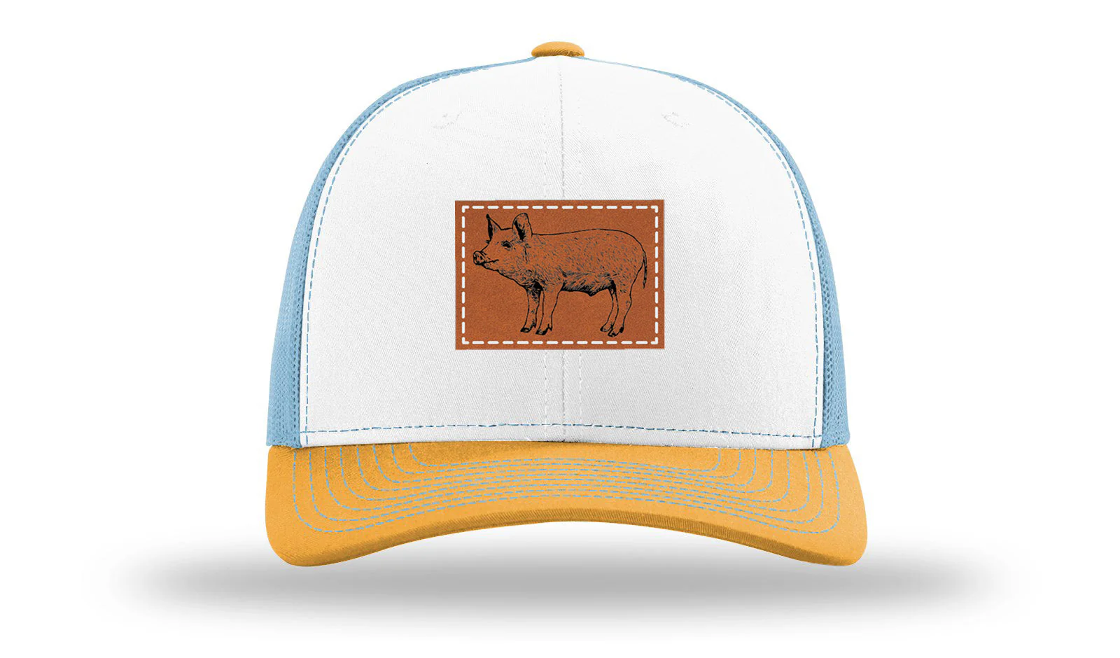 Pig Leather Patch Richardson 112 Hat - Image 43