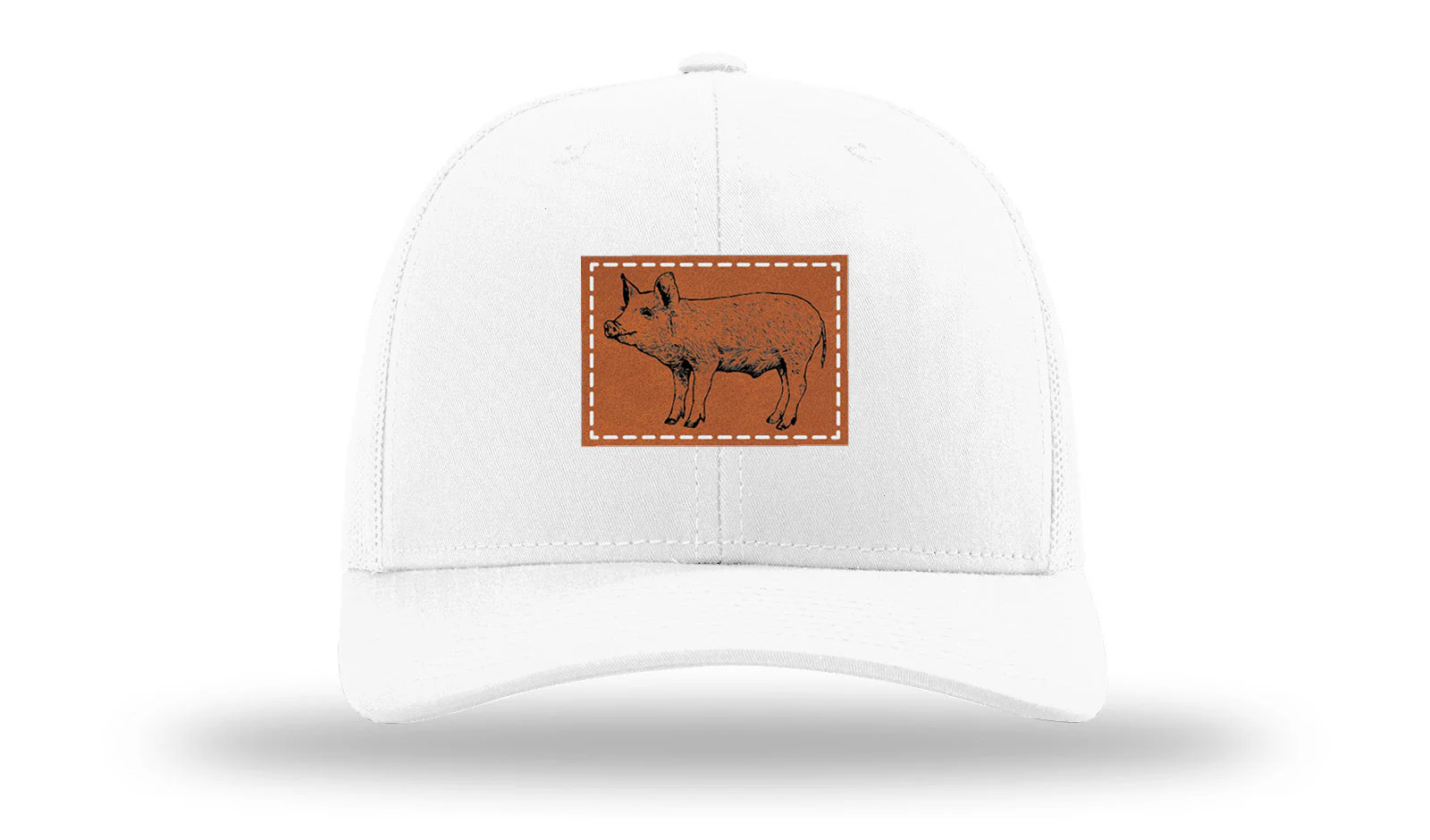 Pig Leather Patch Richardson 112 Hat - Image 5