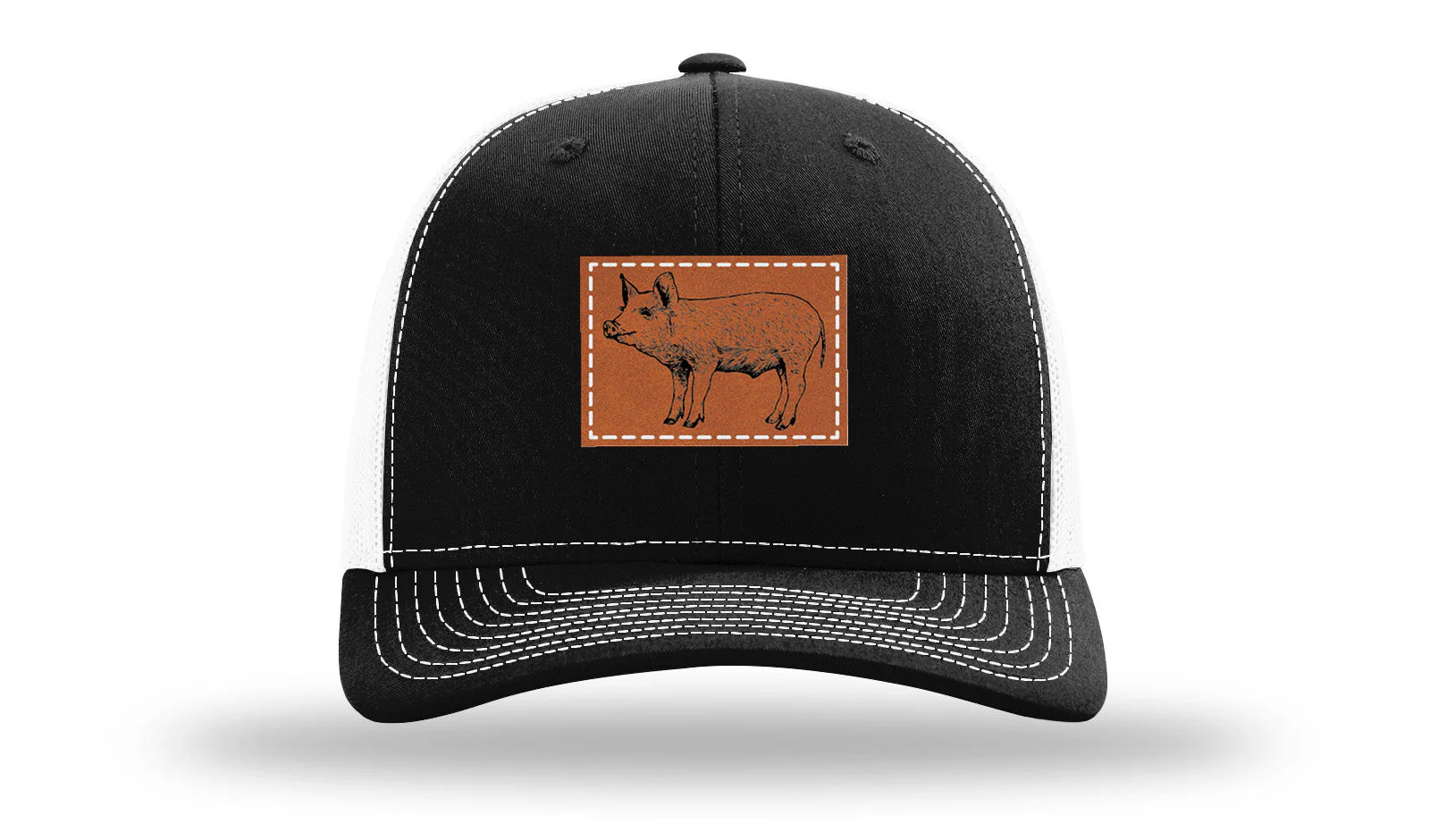 Pig Leather Patch Richardson 112 Hat - Image 7