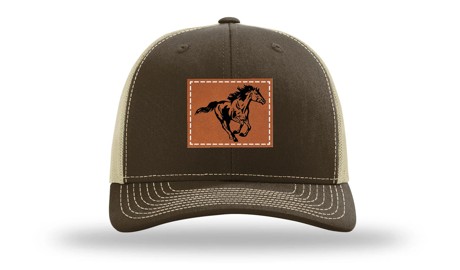 Horse 3 Leather Patch Richardson 112 Hat - Image 8