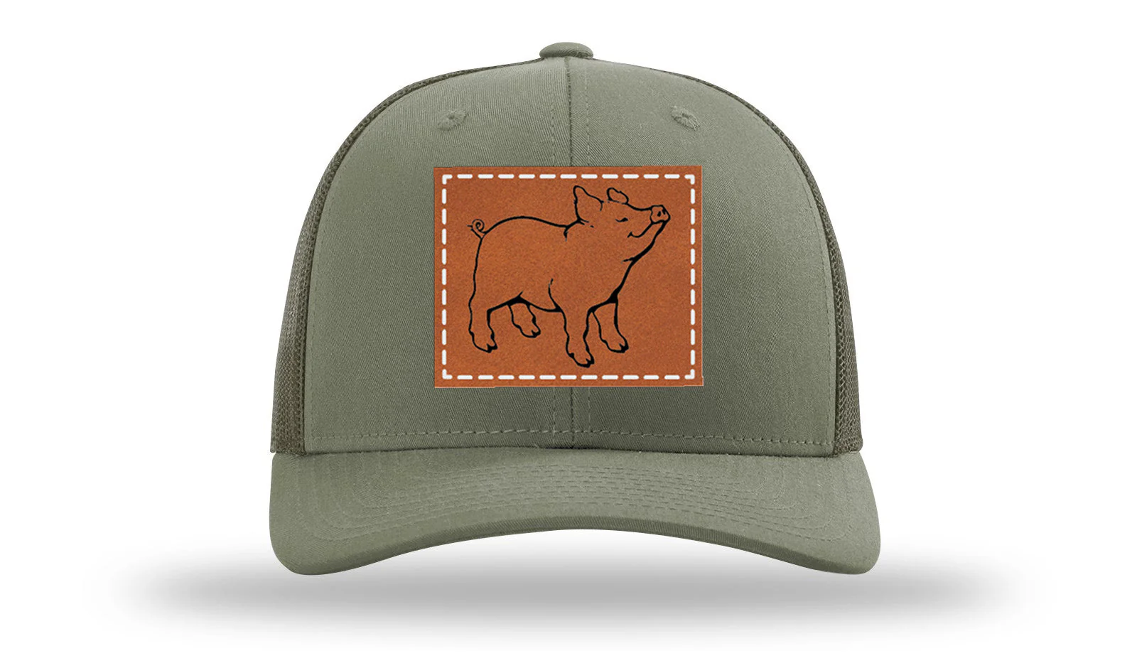 Pig Leather Patch Richardson 112 Hat - Image 3