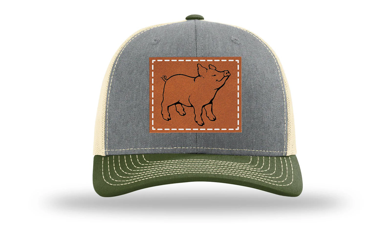 Pig Leather Patch Richardson 112 Hat - Image 38