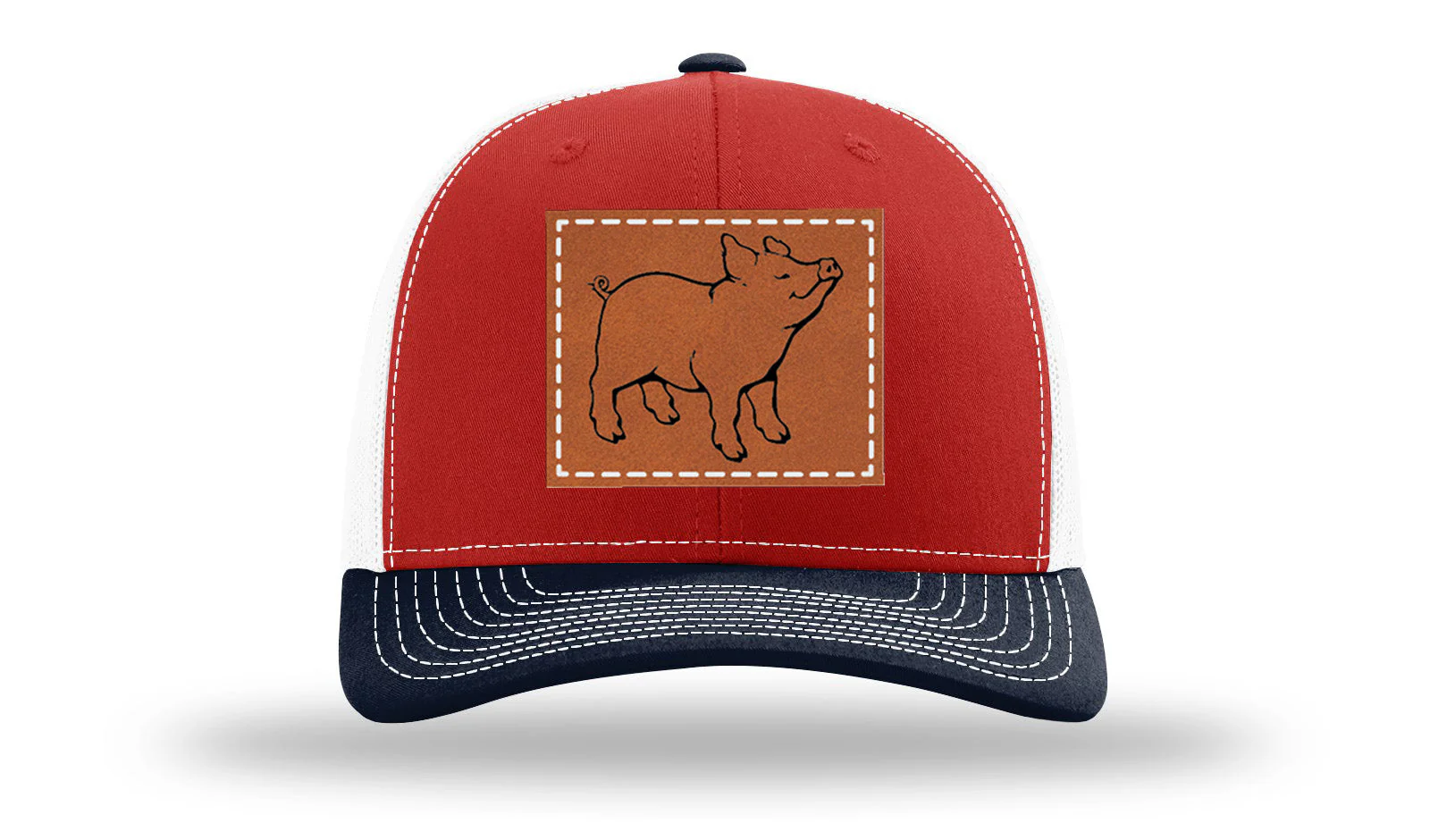 Pig Leather Patch Richardson 112 Hat - Image 41