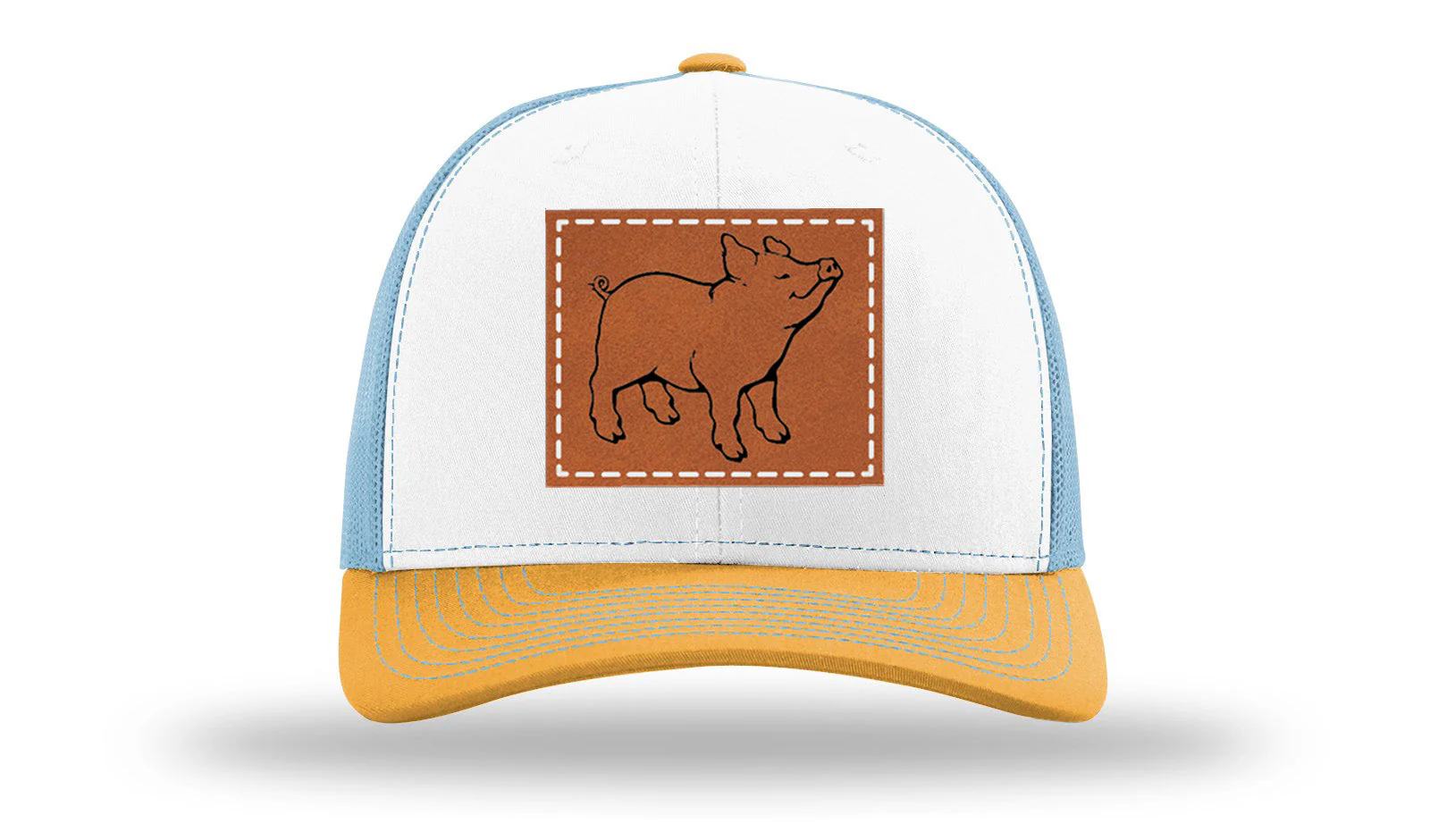 Pig Leather Patch Richardson 112 Hat - Image 43