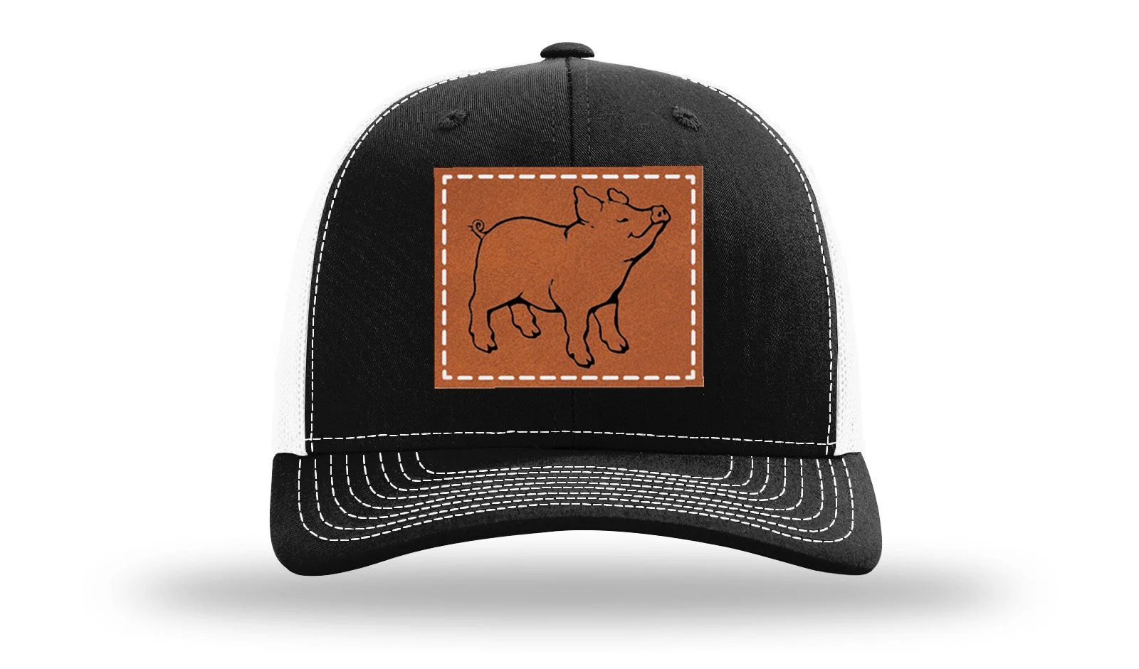Pig Leather Patch Richardson 112 Hat - Image 7