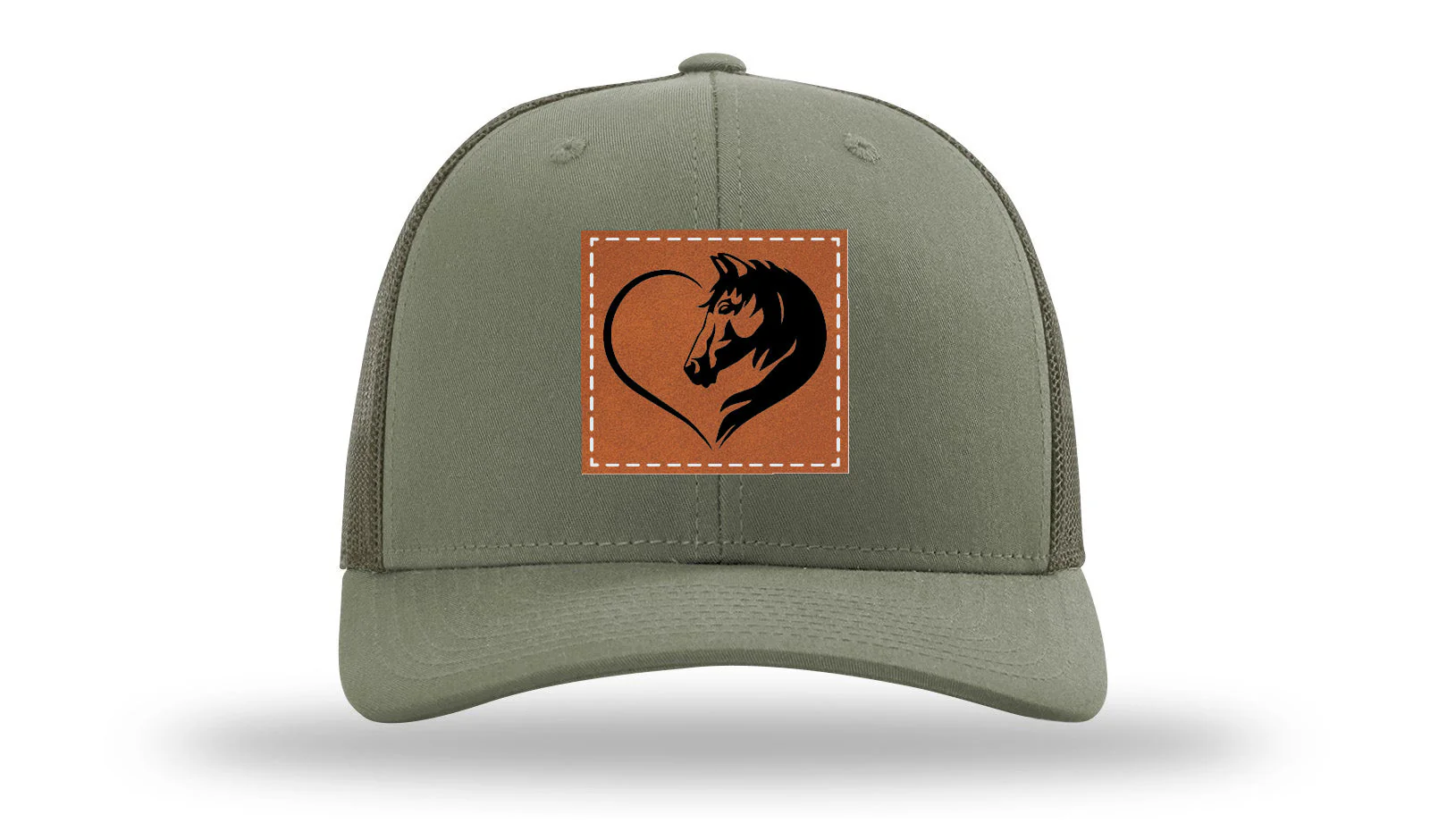 Horse Love Leather Patch Richardson 112 Hat - Image 3