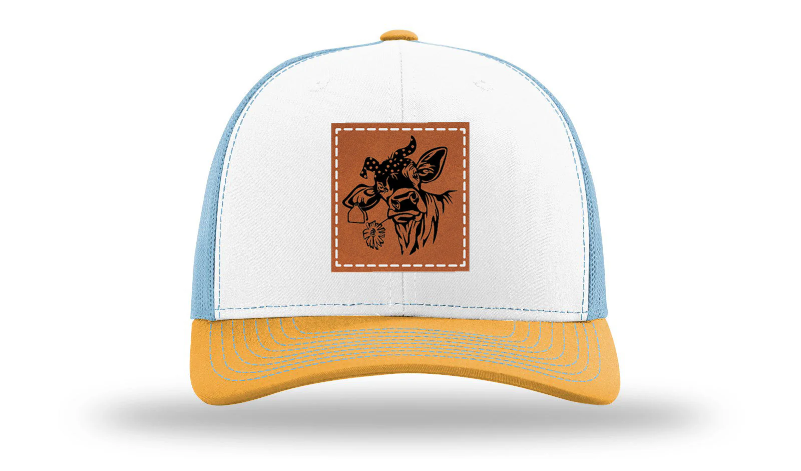 Sassy Cow with Bandana Leather Patch Richardson 112 Hat - Image 43