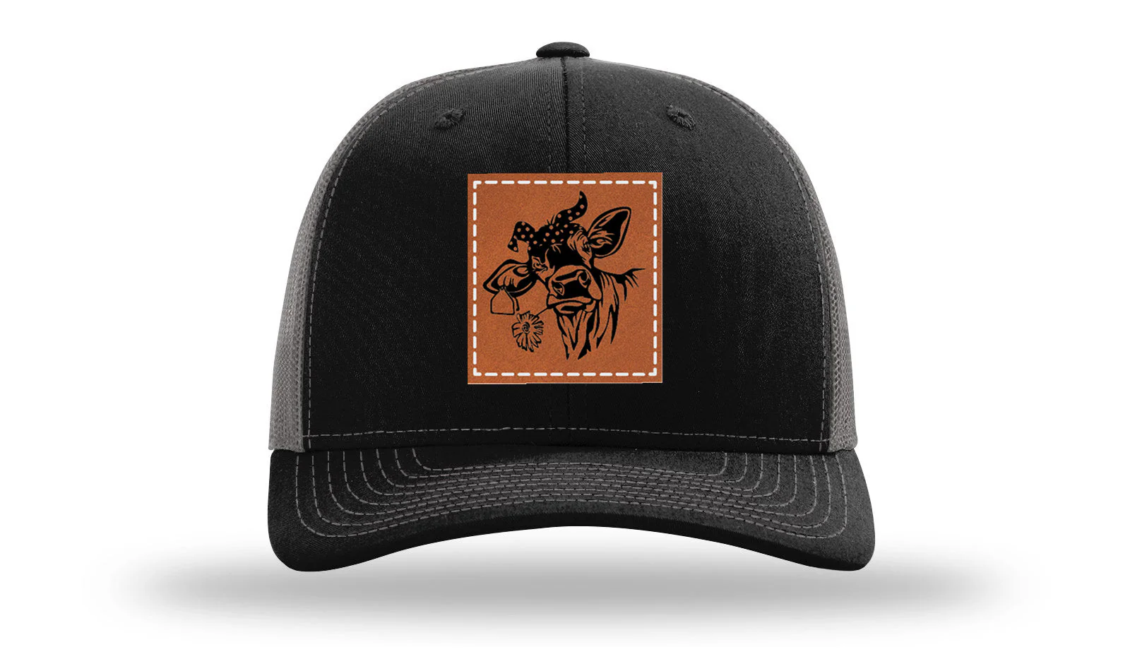 Sassy Cow with Bandana Leather Patch Richardson 112 Hat - Image 6