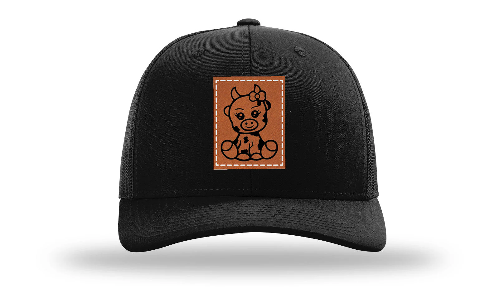 Baby Cow Leather Patch Richardson 112 Hat