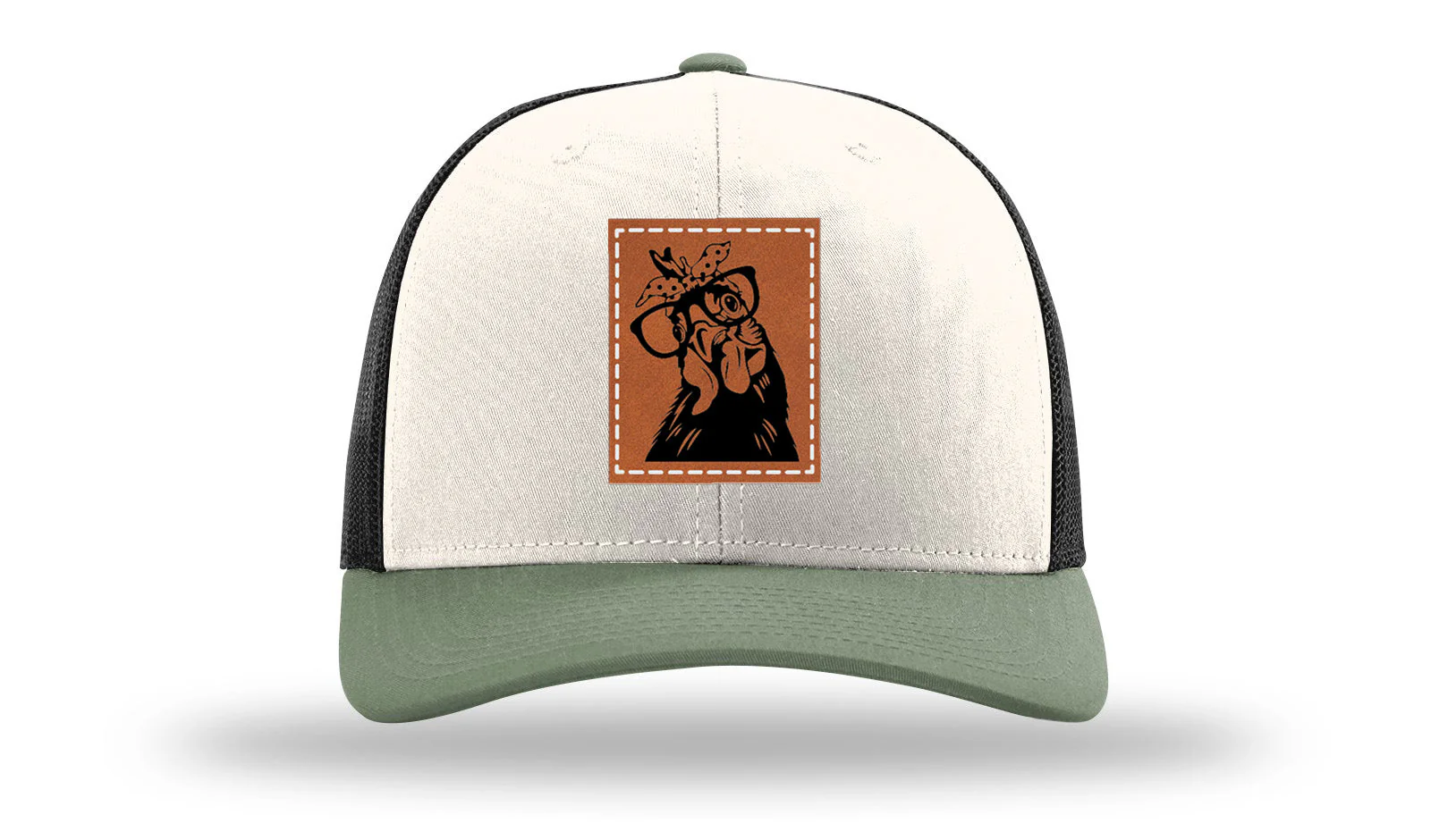Chicken Leather Patch Richardson 112 Hat - Image 35