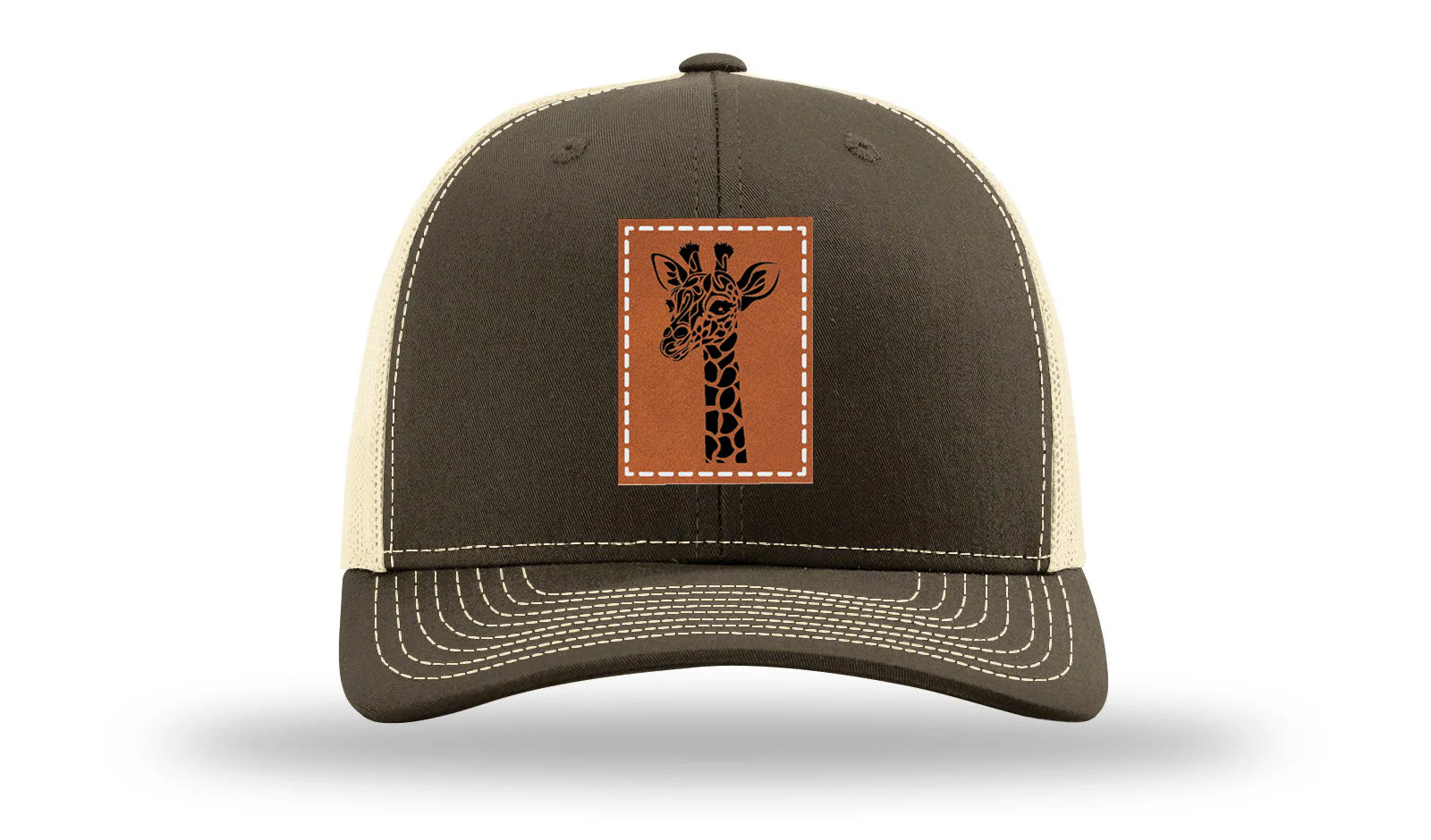 Giraffe Leather Patch Richardson 112 Hat - Image 17