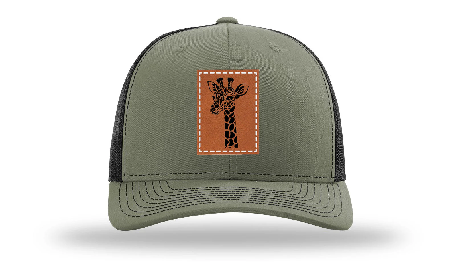 Giraffe Leather Patch Richardson 112 Hat - Image 25