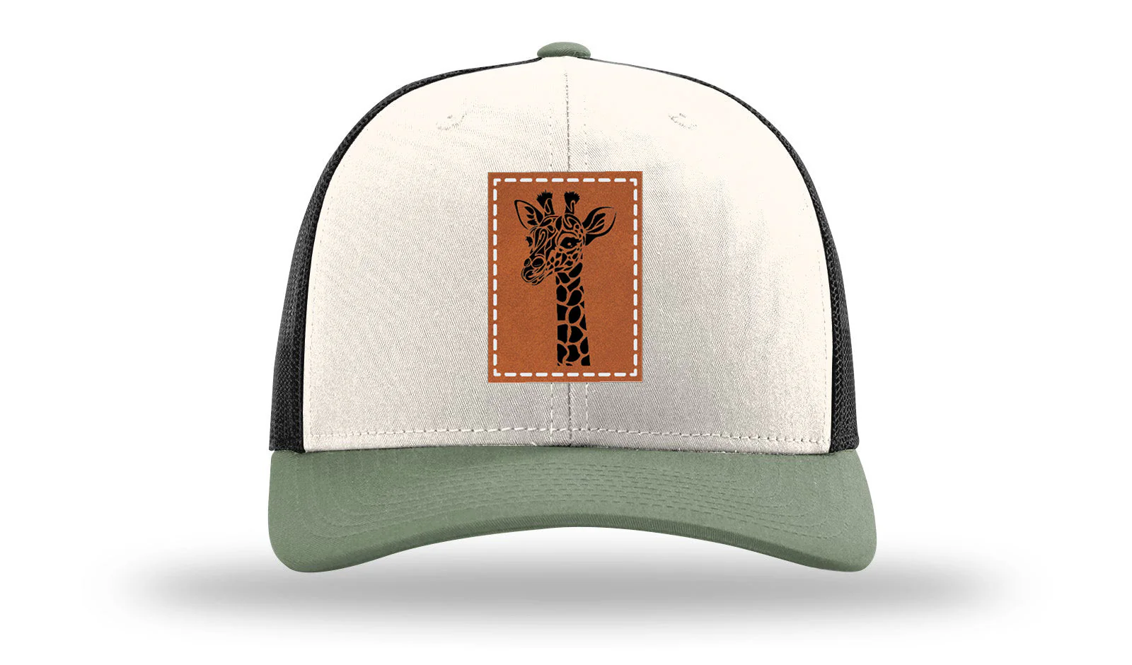 Giraffe Leather Patch Richardson 112 Hat - Image 35