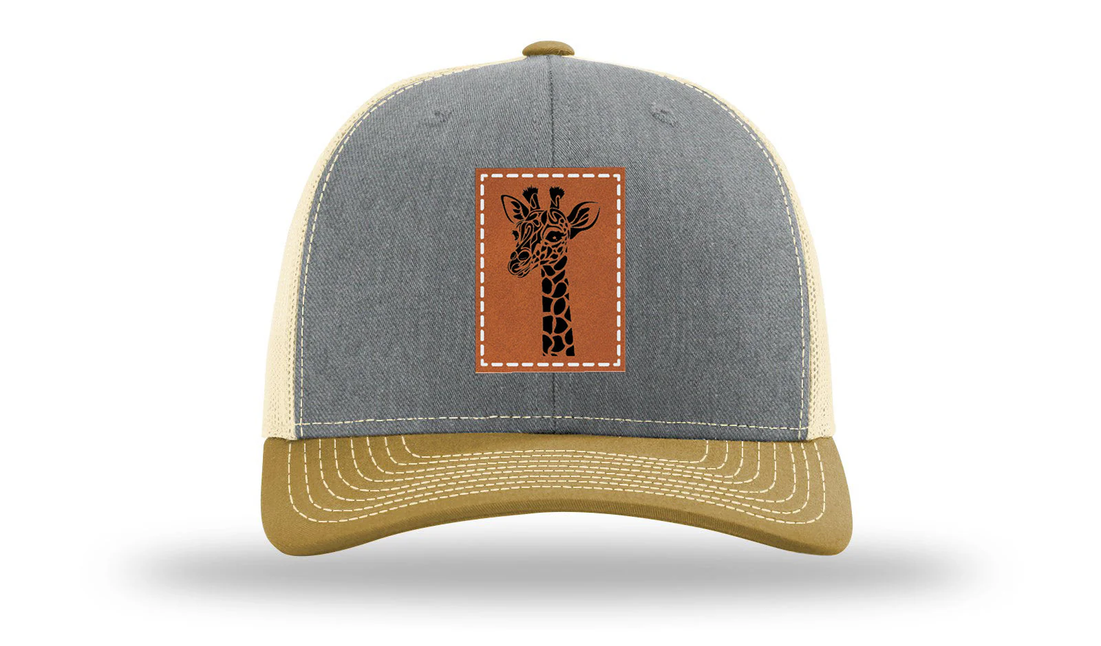 Giraffe Leather Patch Richardson 112 Hat - Image 37