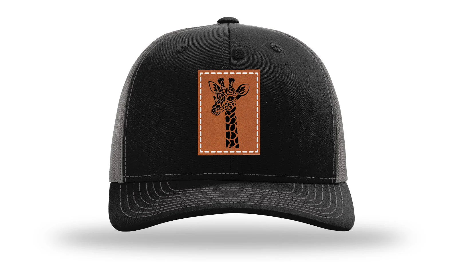 Giraffe Leather Patch Richardson 112 Hat - Image 6