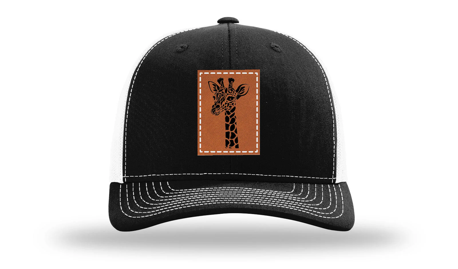 Giraffe Leather Patch Richardson 112 Hat - Image 7