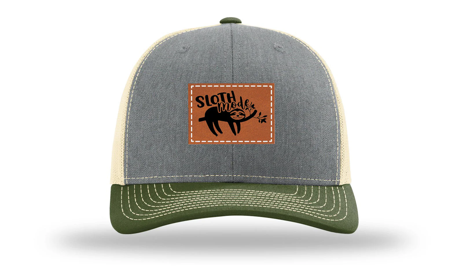 Sloth Leather Patch Richardson 112 Hat - Image 38