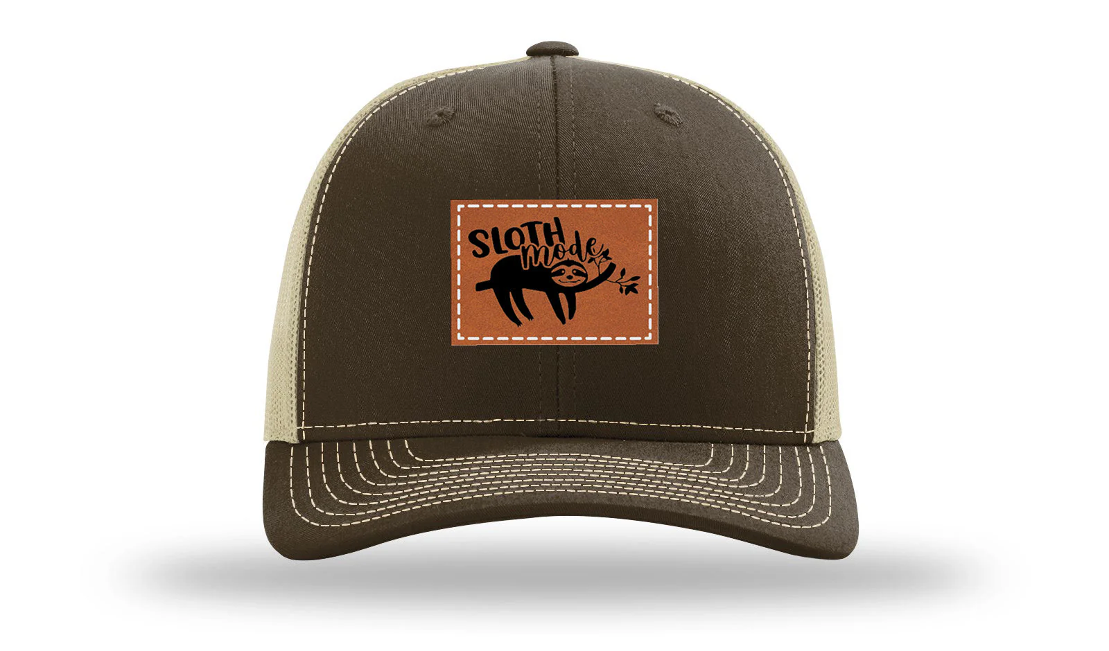 Sloth Leather Patch Richardson 112 Hat - Image 8