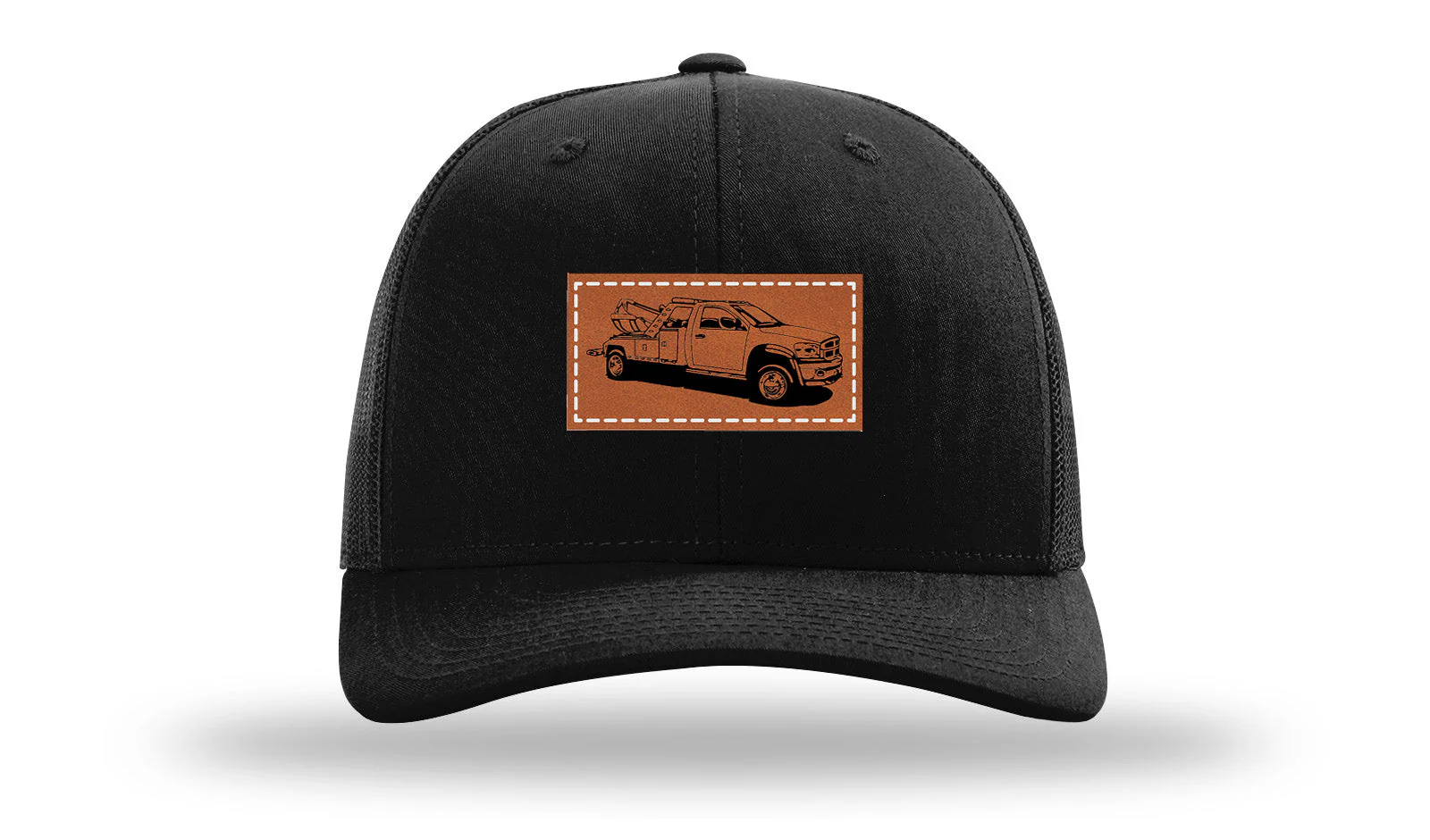 Tow Truck Leather Patch Richardson 112 Hat