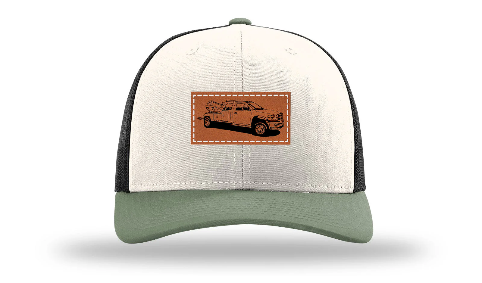 Tow Truck Leather Patch Richardson 112 Hat - Image 35