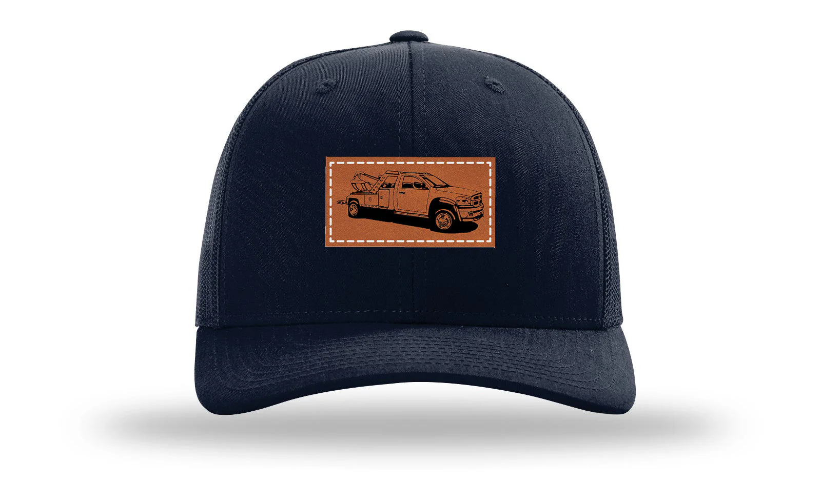 Tow Truck Leather Patch Richardson 112 Hat - Image 4